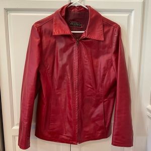 Verapelle Made in Italy Red Italian Leather Jacket